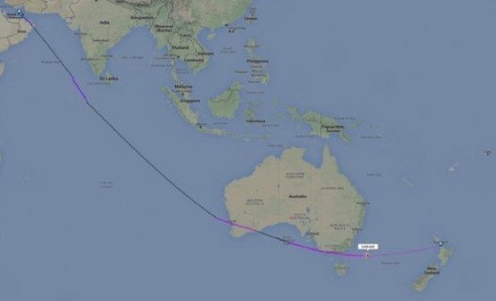 The long long way from Dubai to Auckland