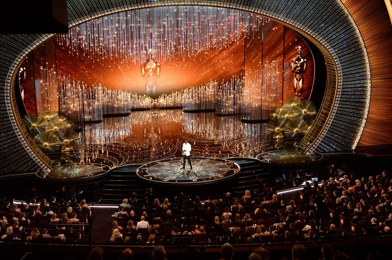 Host Chris Rock speaks onstage during the 88th Annual Academy Awards at the Dolby Theatre