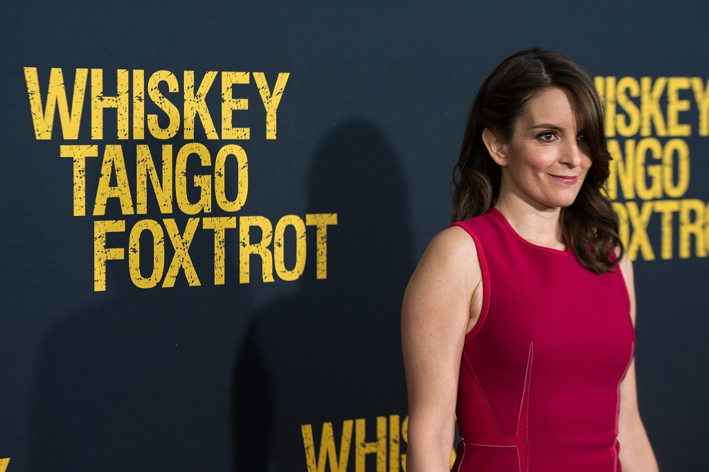 NEW YORK NY- MARCH 01 Actress Tina Fey attends the'Whiskey Tango Foxtrot World Premiere at AMC Loews Lincoln Square 13 theater