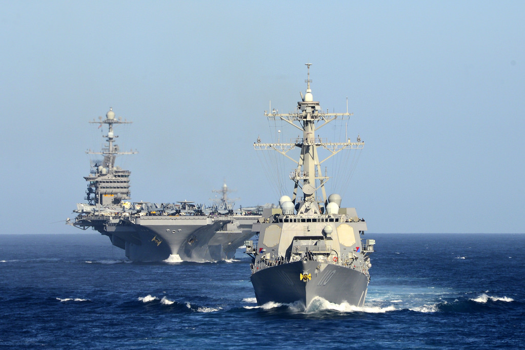 U.S. Navy The John C. Stennis Carrier Strike Group underway to South China Sea