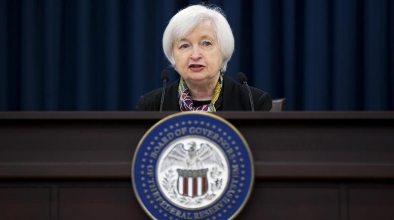 Federal Reserve Chair Janet Yellen speaks during a news conference after the Federal Open Market Committee meeting in Washington