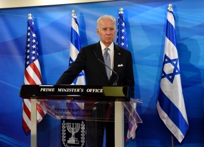 US Vice President Joe Biden in Jerusalem on Wednesday