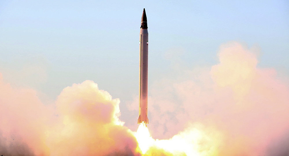 Launch of an Iranian Emad long-range ballistic surface-to-surface missile