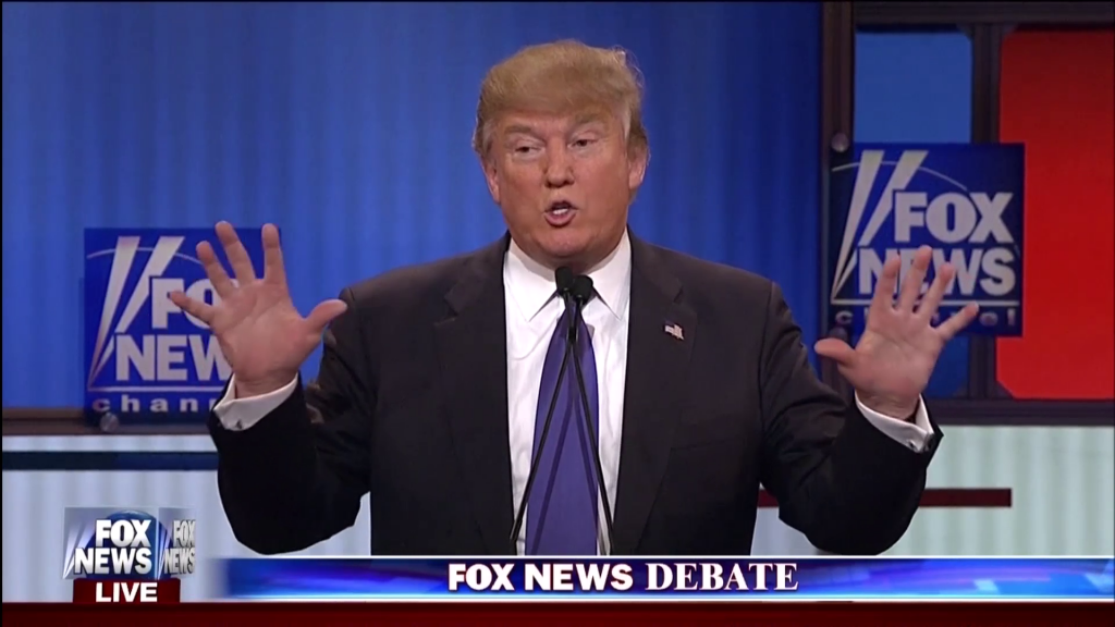 Donald Trump makes dick jokes with hands