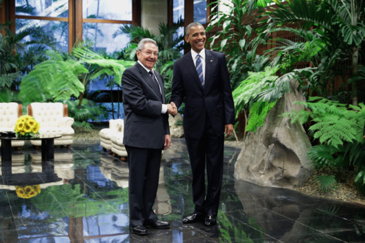 President Obama Meets With Cuban President Raul Castro In Havana