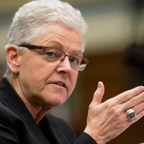 Gina Mc Carthy testifies before a House Oversight and Government Reform Committee hearing in Washington Thursday