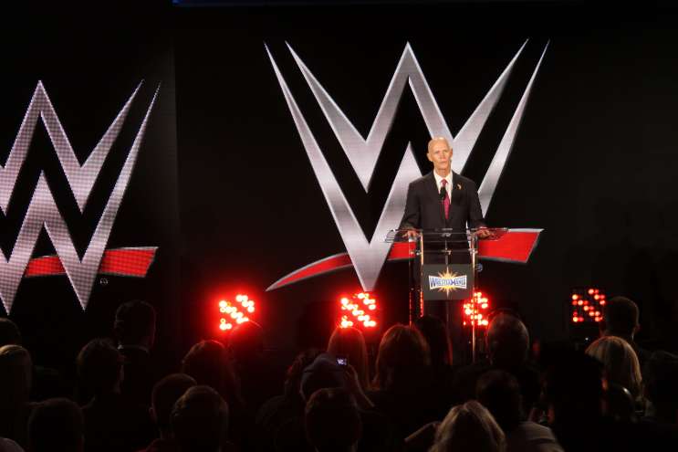 Florida Gov. Rick Scott was on hand to announce Wrestlemania 33 coming to Orlando in 2017