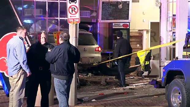 SUV crashes into Massachusetts restaurant; two people dead, three others in critical condition