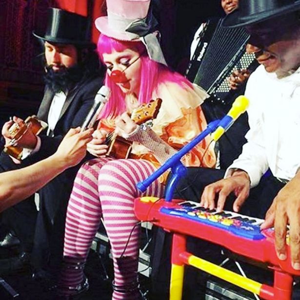 Madonna as a clown on Instagram