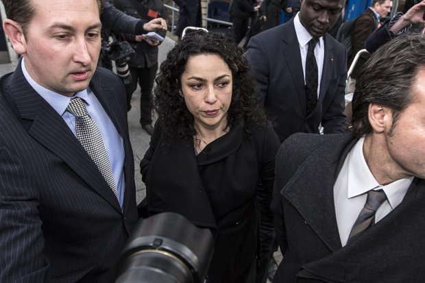 Carneiro was the focus of the camera lenses when she arrived at the London South Employment Tribunal in Croydon
Richard Pohle