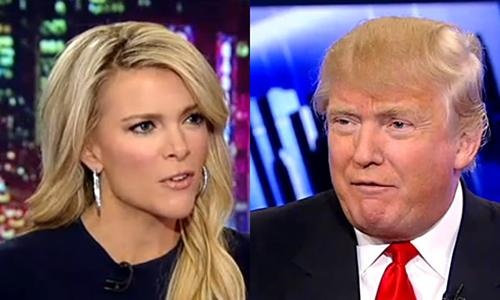 Megan Kelly and Donald Trump