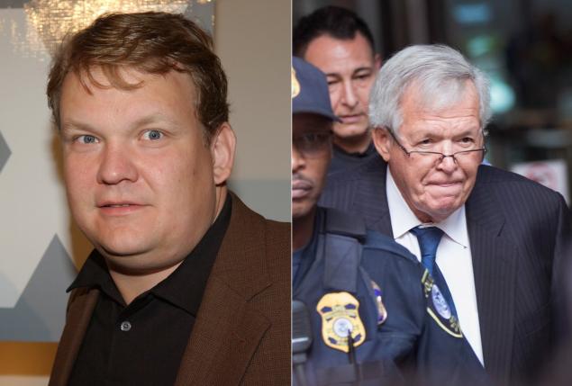 Andy Richter recalled on Friday seeing Dennis Hastert's'Lazyboy-type chair at his old high school