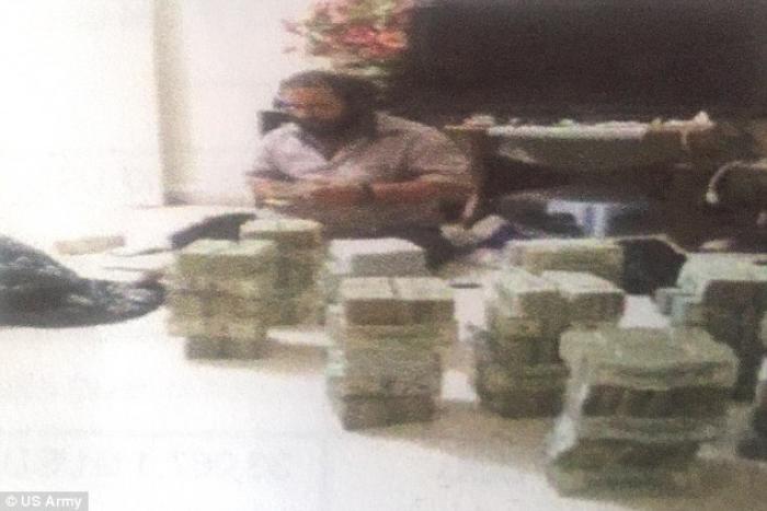 Abu Sayyaf counting stacks of cash. The Islamic State