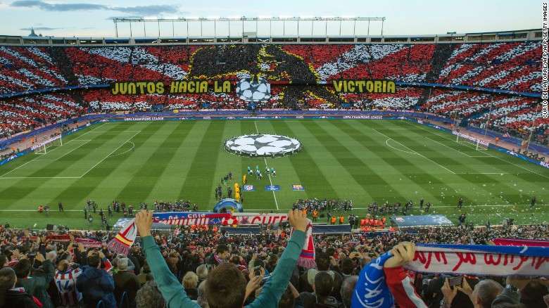 Atletico Madrid fans have gone to the stadium the most in Spain