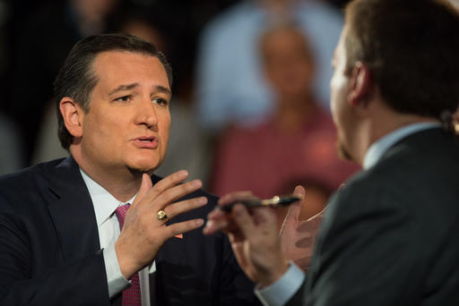 Ted Cruz responds to a question from Chuck Todd during an MSNBC Town Hall in Buffalo N.Y