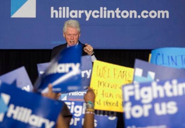 Bill Clinton clashes with Black Lives Matter protesters