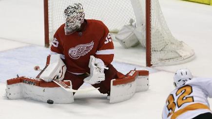 Jimmy Howard turned away 30 shots for a shutout