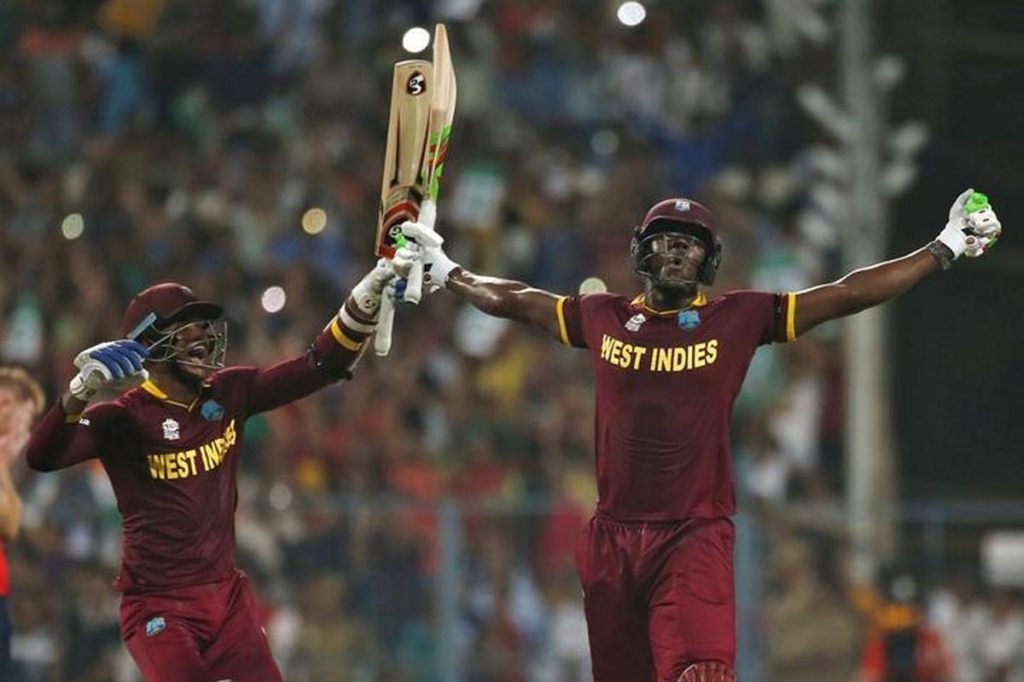 Carlos Brathwaite hit the winning six