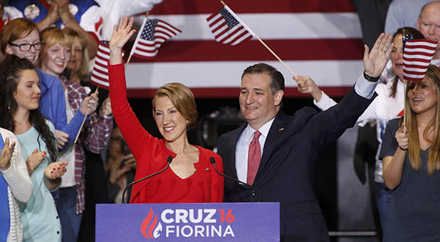 Ted Cruz and Carly Fiorina