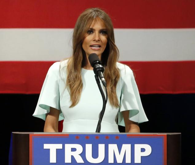 Melania Trump speaking in public