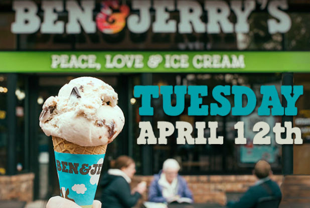 Claim your free Ben and Jerry's cone today