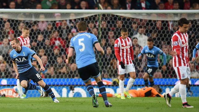 Harry Kane after scoring Spurs&#39 first goal