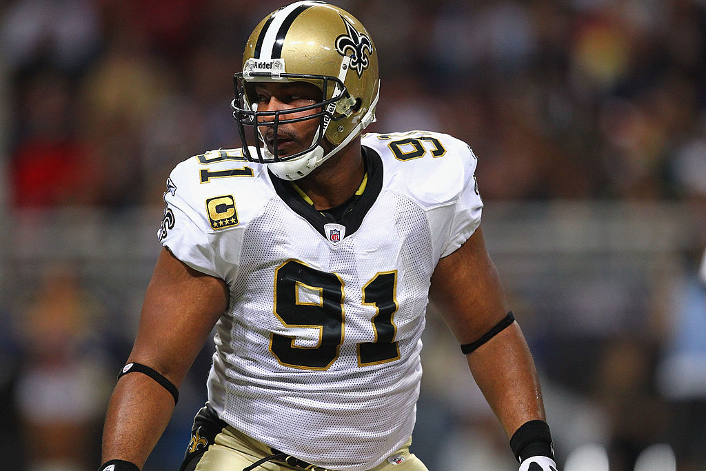 ST. LOUIS MO- OCTOBER 30 Will Smith #91 of the New Orleans Saints looks on against the St. Louis Rams at the Edward Jones Dome