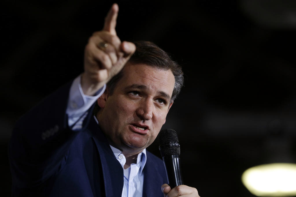 Republican presidential candidate Sen. Ted Cruz R-Texas speaks during a rally at the Hoosier Gym in Knightstown Ind. Cruz and Ohio Gov. John Kasich are having a tough time attracting establis