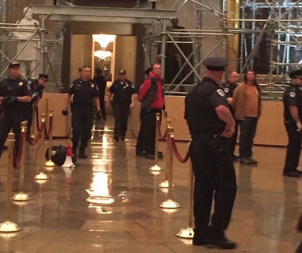 Democracy Spring supporters are taken into custody in Washington D.C