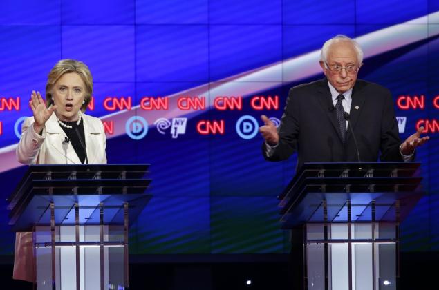 Hillary Clinton and Bernie Sanders each offered their thoughts on President Obama's Supreme Court nominee during the New York primary debate