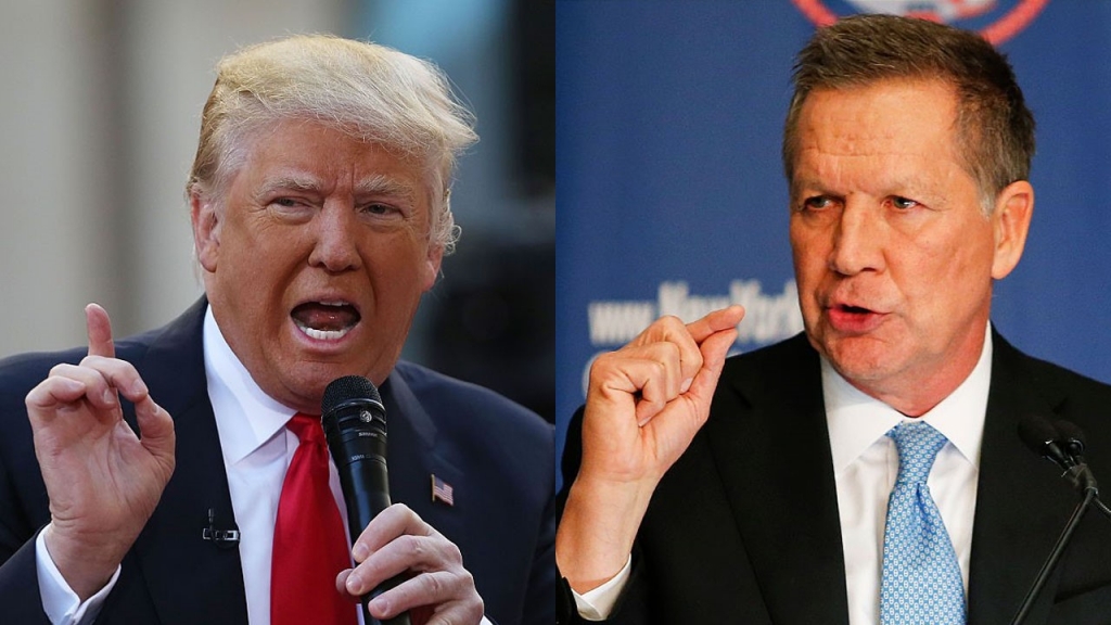 Donald Trump and John Kasich