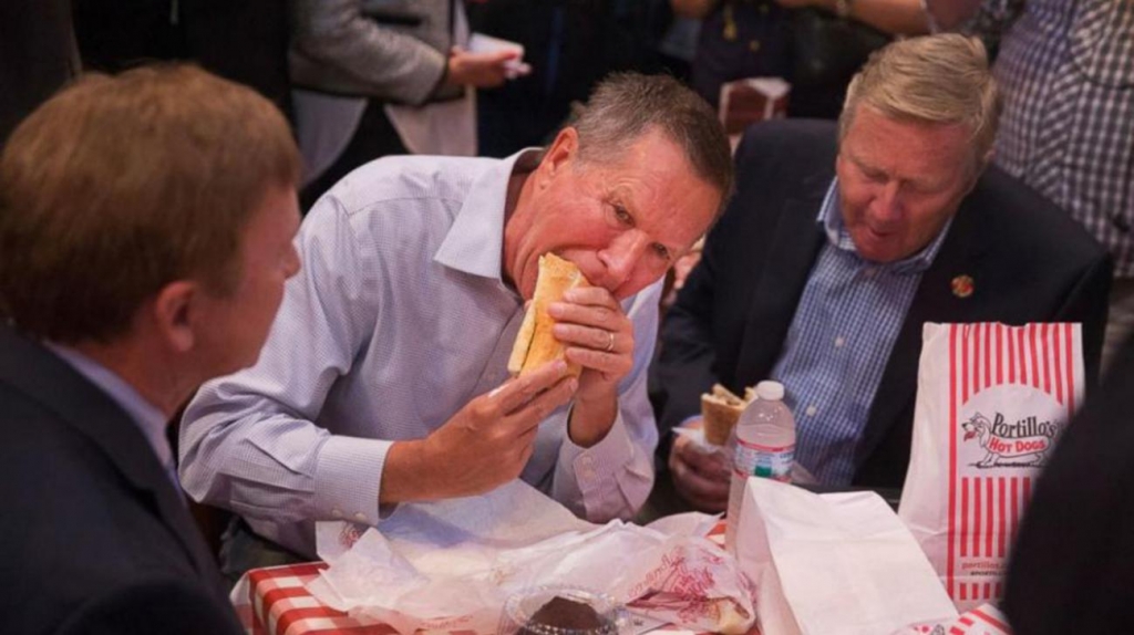 Donald Trump launches verbal food fight over John Kasich's 'Disgusting&#039 eating habits