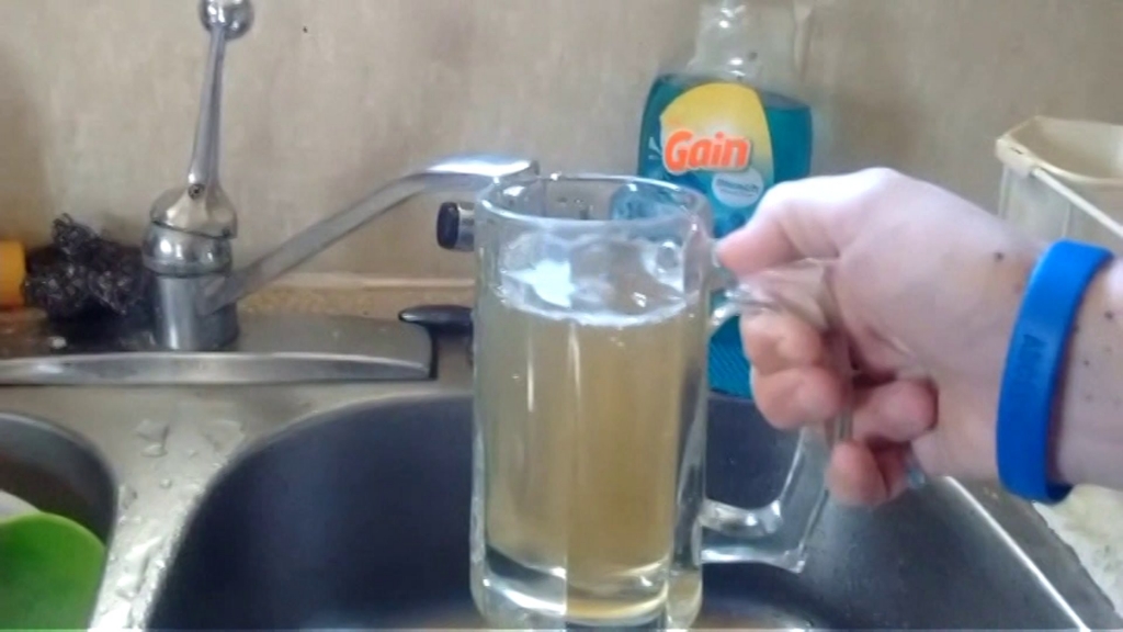 Tap water in Flint Michigan