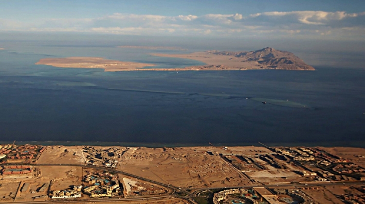 Tiran Island and Sanafir Island in the Straits of Tiran