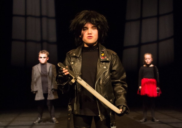 Eloise Wickens as a punk rock version of Richard III