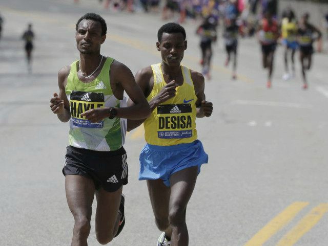 Hayle and Desisa Boston Marathon