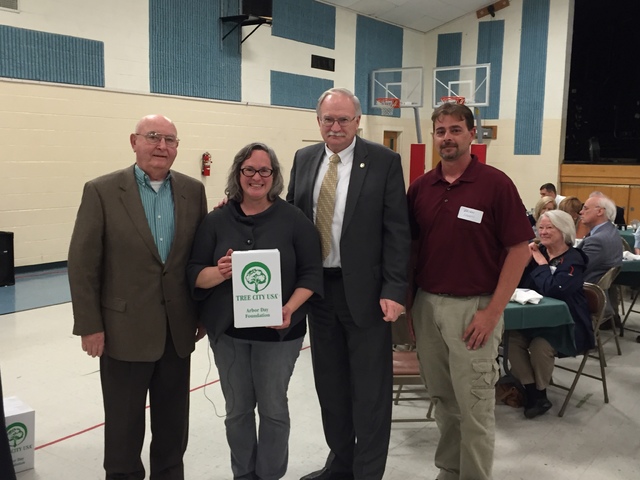 Tree planted at Lee Lake for Arbor Day