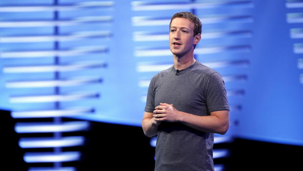 Facebook CEO Mark Zuckerberg speaks on stage during the Facebook F8 conference in San Francisco California