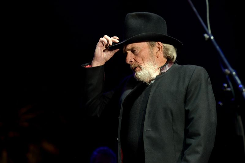 Merle Haggard performs onstage during day one of 2015 Stagecoach California's Country Music Festival at The Empire Polo Club