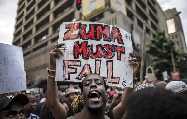 File The writer says President Jacob Zuma lacks moral authority in the eyes of South Africans