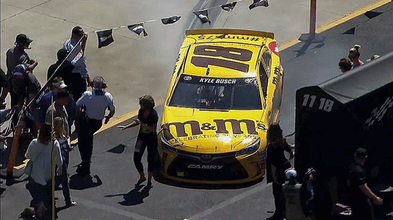 Kyle Busch Hit Fan With Car After Crashing Out Of NASCAR Race