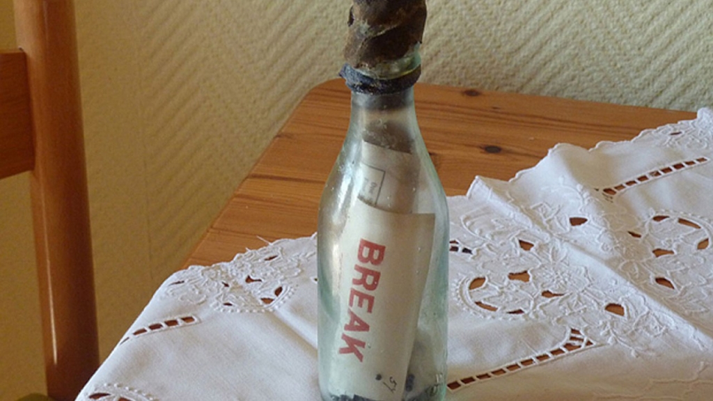 Message in bottle drifted for 108 years