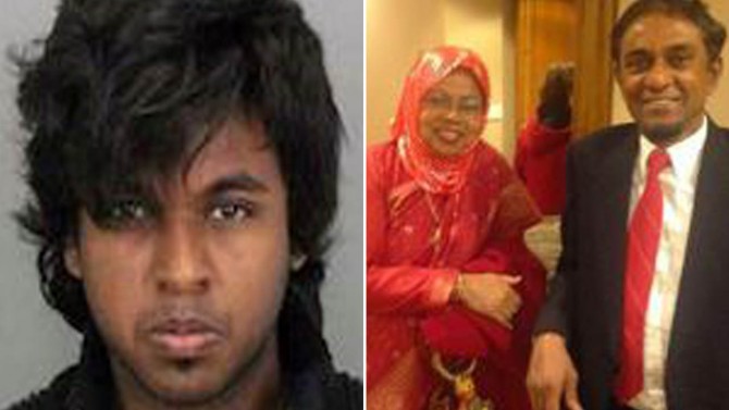 Hasib Golamrabbi 22 has been arrested on suspicion of killing parents Shamima and Golam Rabbi police said