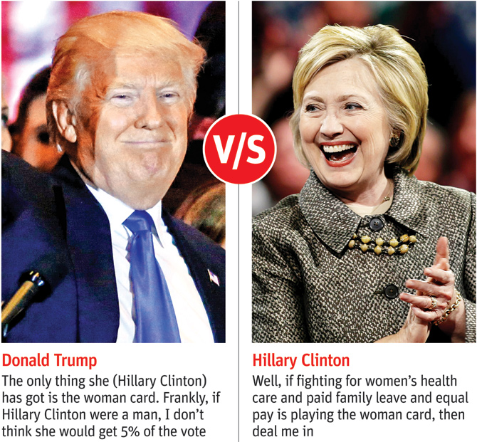 Donald Trump and Hillary Clinton