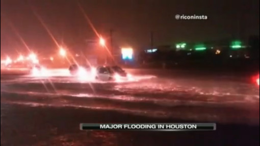 Heavy rains caused a dilemma for some Texas drivers on the road in Houston