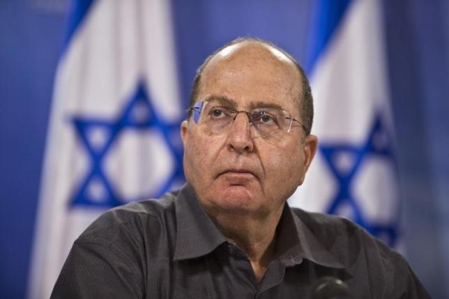 Israeli Defence Minister Moshe Yaalon in Tel Aviv