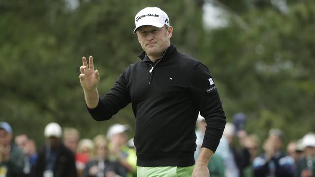 Jamie Donaldson was moving up the leaderboard in the Masters