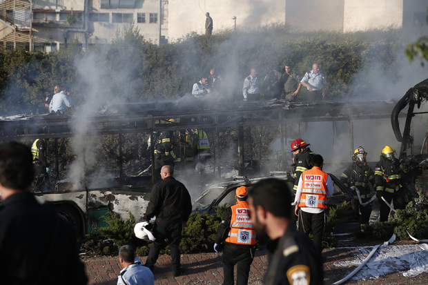 Ten Injured In Jerusalem Bus Explosion