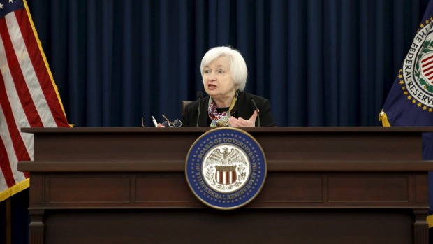 The Fed chaired by Janet Yellen kept the target range for its key rate between 0.25 per cent and 0.50 per cent