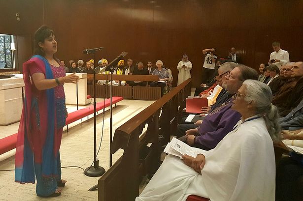 Kiran Bali addresses faith leaders